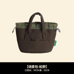 Canvas Drawstring Insulated Aluminum Foil Lunch Bag Handle Outdoor Travel Picnic Student Bento Handbag Lunch Storage Bags