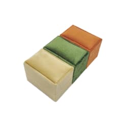Velvet 3 Slots Ring Box Jewelry Display Holder Portable Ring Storage Organizer Case for Rings Jewelry Gift Box for Women