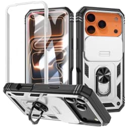 360 Degree Rotate Military Armor Protection Phone Case For iPhone 18 17 13 15 14 16 11 12 Pro Max Plus Air Camera Slide Cover