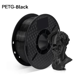 Kee Pang PETG 3D Printer Filament 1.75mm Plastic Material Black White Color PETG 3D Filament Consumables 1KG/2.2LBS