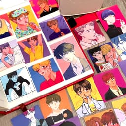 30pcs Handbook Stickers Comics Korean Boy Handbook Character Stickers Diary Album Decorative Junk Journal Cute