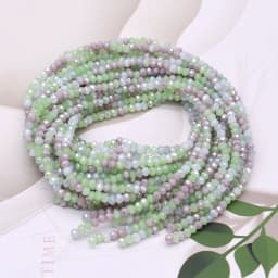 New Mixed AB color 2mm Czech crystal Glass Beads Rondelle Faceted Crystal Beads Needlework Loose Spacer Beads for Jewelry Making