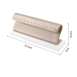 Luxurious Ring Display Stand Pu Leather Jewelry Props Ring Display Tray Earring Holder Counter Jewelry Organizer Showcase Tray