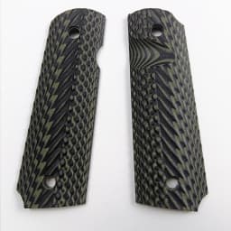 1Pair Tactics Full Size G10 Material Peacock Textured 1911 Grips Patches DIY Making Replace Accessories Scales Decor Slabs