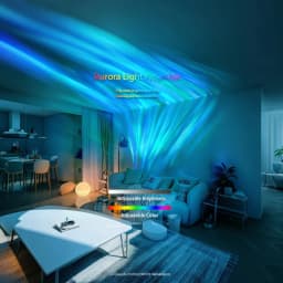 Starry Sky Projector Light LED Aurora Night Light USB Powered Remote 16 Colors Dimmable Mood Ambient Light Home Bedroom Decor