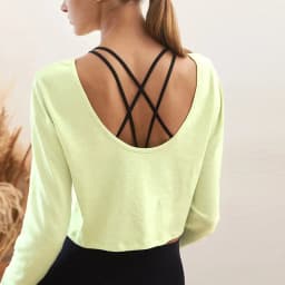 100% Cotton Oversized T-Shirts Women's Long Sleeve Top Running Jogger Yoga Tees Tops Excerise Shirts Youthful Woman Clothes