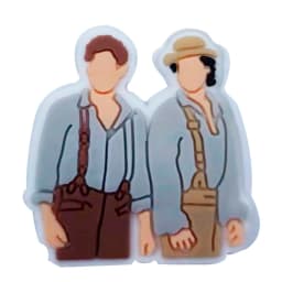 1-25Pcs PVC Social Worker The Office Man Shoe Charms How You Doing Friend Buckle Accessories Fit Backpack