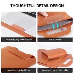 PU Leather Laptop Sleeve Bag Case For Macbook Air Pro 12 13 14 15 15.4 15.6 inch Notebook Cover For Dell HP ASUS