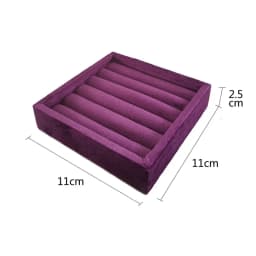 Mini Velvet Tray for Rings, Bracelets, and Earrings - Ideal for Jewelry Display and Storage