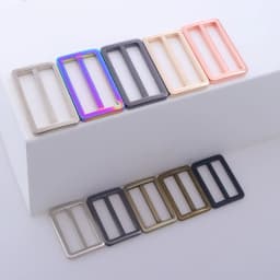 5pcs Metal Slider Tri Glide Adjust Belt Buckle for Purse Strap Webbing Shoes Clothes Leather Part Accessories