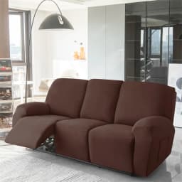 1/2/3 Seater Soft Recliner Sofa Cover Solid Color Simple Single Sofa Slipcover Relax Couch Armchair Protector Case Removable
