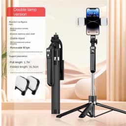 MEUYAG 170cm 360° Rotation Selfie Stick with Wireless Bluetooth Extended Tripod with Remote Shutter for Smartphone Android iOS