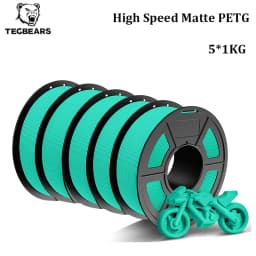 TECBEARS High Speed Matte PETG 3D Filament 1.75mm PETG Multi Color Combination Set FDM 3D Printer Materials DIY Gift 1KG/1Roll