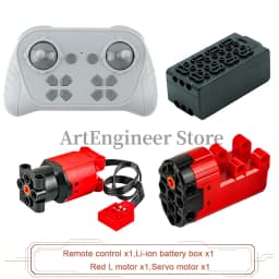 1000mAh 8 Way Remote Programmable APP Control Kit Rechargeable Battery Box Power Functions Motor Building Blocks Set Car Modify