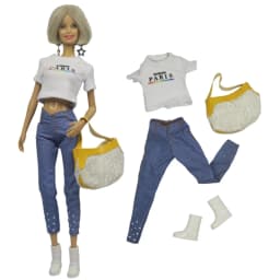 1 Set Doll Clothes 1:6 Scale Dress Outfit for 11.5 Inch 30cm Doll Many Style for Choice Gifts for Girls Doll Accessories #2