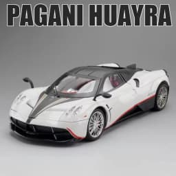 Large Size 1:18 Pagani Huayra Toy Model Car Diecast Alloy Sport Cars Sound Light Pull Back Shock Absorption Models Festival Gift