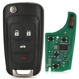jingyuqin 10pcs/lot 2/3/4 Buttons Remote Control Fob Flip Folding Key For Chevrolet Lova Sail Aveo Cruze 315/433Mhz PCF7937E