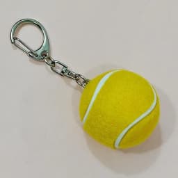 1Pcs Mini Tennis Ball Keychains With Vibrant Assorted Colors And Metal Clasps For Backpack Decor Tennis Lovers Small Gifts