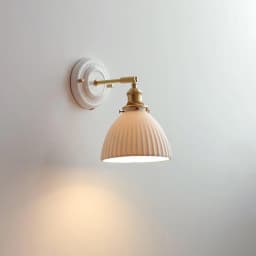 Nordic Wall Lamp White Ceramic Lampshade Bedside Lamp Bedroom Living Room Bathroom Mirror Light French Retro Home Decor Wandlamp