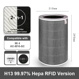 For Replacement Xiaomi 4 Filter M16R-FLP-GL (BHR5120GL) Xiaomi Air Purifier 4 Filter M16R-FLP-GL (BHR5120GL)