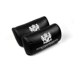 JP Pillows Junction Produce Black White Great Leather Neck Pillow Bolster Hold Throw Cushion Auto Seat Headrest Backrest