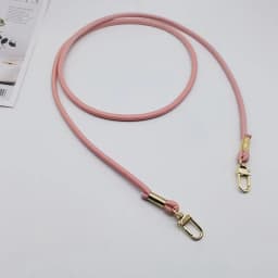 Unicolor Leather Crossbody Bag Strap Replacement with Phone Loss Prevention Chain for DIY Bag Making Projects