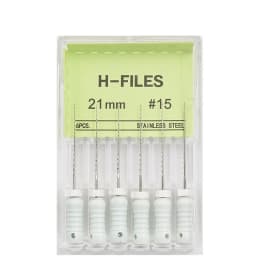 6Pcs/Pack Dental Files Hand Use H-Files 21/25mm Stainless Steel Endodontic Root Canal Files Dentist Tools Dental Lab Instruments
