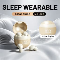 Small Wireless Bluetooth Headphones, Side Sleeping Not Pressing Ear And Sports Invisible In Ear Noise Cancelling Earphones, Low Latency, Long Battery Life HiFi Bass 6D Sound Effect Sleep Earbuds For Android IOS, Surprise Birthday Gift