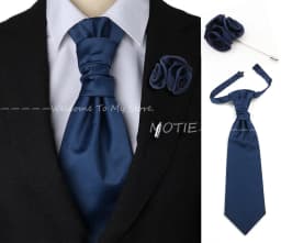 Newest Men's Soild Color Tie Brooch Set Red Ajustable NeckTie Luxury Gemstone Brooch Classic Suit Tuxedo Groom Wedding Accessory