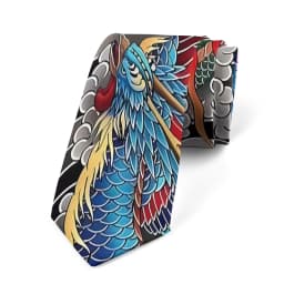 Anti-tattoo pattern printed tie men's 8cm wide casual business tea party shirt with tie knitted polyester fashion tie ladies