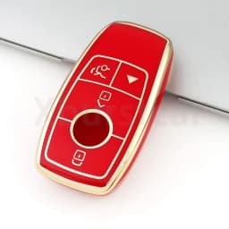 Auto Keyless Shell Fob Bag Car Key Case Cover For Mercedes Benz GLC CLE CLA GLB GLS W177 W205 W213 W222 X167 AMG A C E S G Class