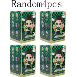 Hot sold 1-12pcs Anime Demon Slayer Model Tanjiro Kamado Nezuko cartoon figure PVC model ornament child Christmas Halloween gift