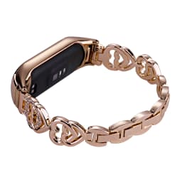 Thin Metal Strap for Xiaomi Mi Band 5/7/6 Wristband Women Bling Bracelet Slim Watchband for Mi Band 10/9/8 Smartwatch Adjustable