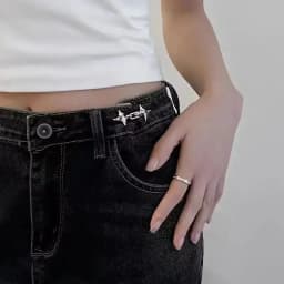 Temperament Four Pointed Star Waist Tightening Tool, Adjustable Waist Buckle, Fashionable Jeans, Fixed Waist Buckle 2024