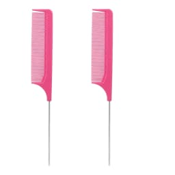 Professional Hair Tail Combs Stainless Steel Salon Cut Styling Comb Spiked Hair Care Styling Tools Barber Accessories Fine Teeth