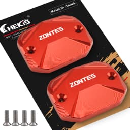 Chekis Is Suitable for Zontes 368g 368E 368K 368D 368m 501g Motorcycle Modification Parts, Brake Master Cylinder Cover, Aluminum Alloy Oil Tank Cover, Hydraulic Oil Tank Decorative Cover