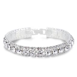 New Arrival 925 Sterling Silver Silve Women Classic Jewelry Holiday Gift Clear Red Cubic Zircon Bracelet& Bangle Wholesale