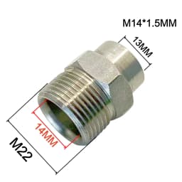Car Wash Gun & Hose Connecter M22 To G1/4" M14 G3/8" Fitting Thread Male & Female Converter Stainless Steel