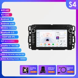 Hizpo 2Din Android 14 Car Multimedia Player Radio for GMC Chevrolet Chevy Yukon Tahoe Suburban Sierra Acadia Automotivo GPS Navi