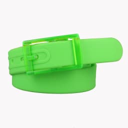 3.5x116cm High Quality Silicone Belt For Men And Women Universal Plastic Buckle Candy Colored Belt
