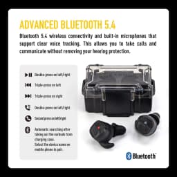 EARMOR M20T PRO NRR 30dB Waterproof In-Ear Shooting Ear Protection 8X Amplification Wind Sweat Resistant for Hunting Gun Range