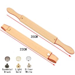 2Pcs/Lot Bag Handle Strap Short Bag Handles 22cm 35cm PU Leather Shoulder Bag Strap Handbag Replacement Belt Bag Accessories