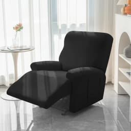 1/2/3 Seater Soft Recliner Sofa Cover Solid Color Simple Single Sofa Slipcover Relax Couch Armchair Protector Case Removable