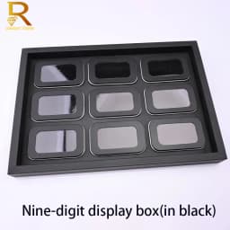 New Arrival Display Box For Gemstone Of Leather Diamond Jewelry Box Square Clear Plastic Box Loose Diamond Stone Gem