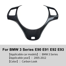 For BMW 3 Series E90 E91 E92 E93 2005-2012 Auto Car Accessories Steering Wheel Button Decoration Frame Trim