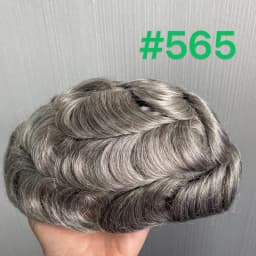 VERSALITE- Mono with Swiss Lace Front Toupee Men Breathable Male Hair Prosthesis Natural Human Hair Replacement System Men's Wig