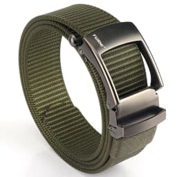 TUSHI Nylon Automatic Buckle Belt Outdoor Tooling Jeans Solid Color Canvas Waistband High Quality Casual Tactical Belt for Men