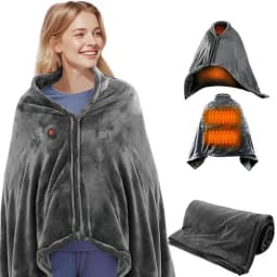 Wearable Electric Blanket 3 Heating Levels USB Heating Winter Warm Blanket Home Office Outdoor Heating Mattres Washable