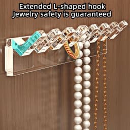 3 Pcs Adhesive Paste Wall Jewelry Hanger Storage Display Jewelry Hooks Holder Storage Cupboard Hanger Earring Necklace Hanger