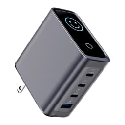 ACEFAST US Plug GaN 140W Fast Charging Phone Charger LED Display Screen For iPhone 17/16 Pro Max USB C USB A Wall Travel Adapter